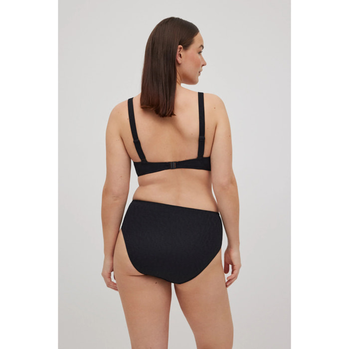 Set bikini strutturato con spalline larghe bianche