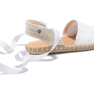 Conguitos - Sandali estivi in juta con zeppa per bambina comodi