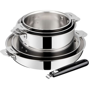 Batterie de cuisine LAGOSTINA Esperta triply 5 pièces + poignée