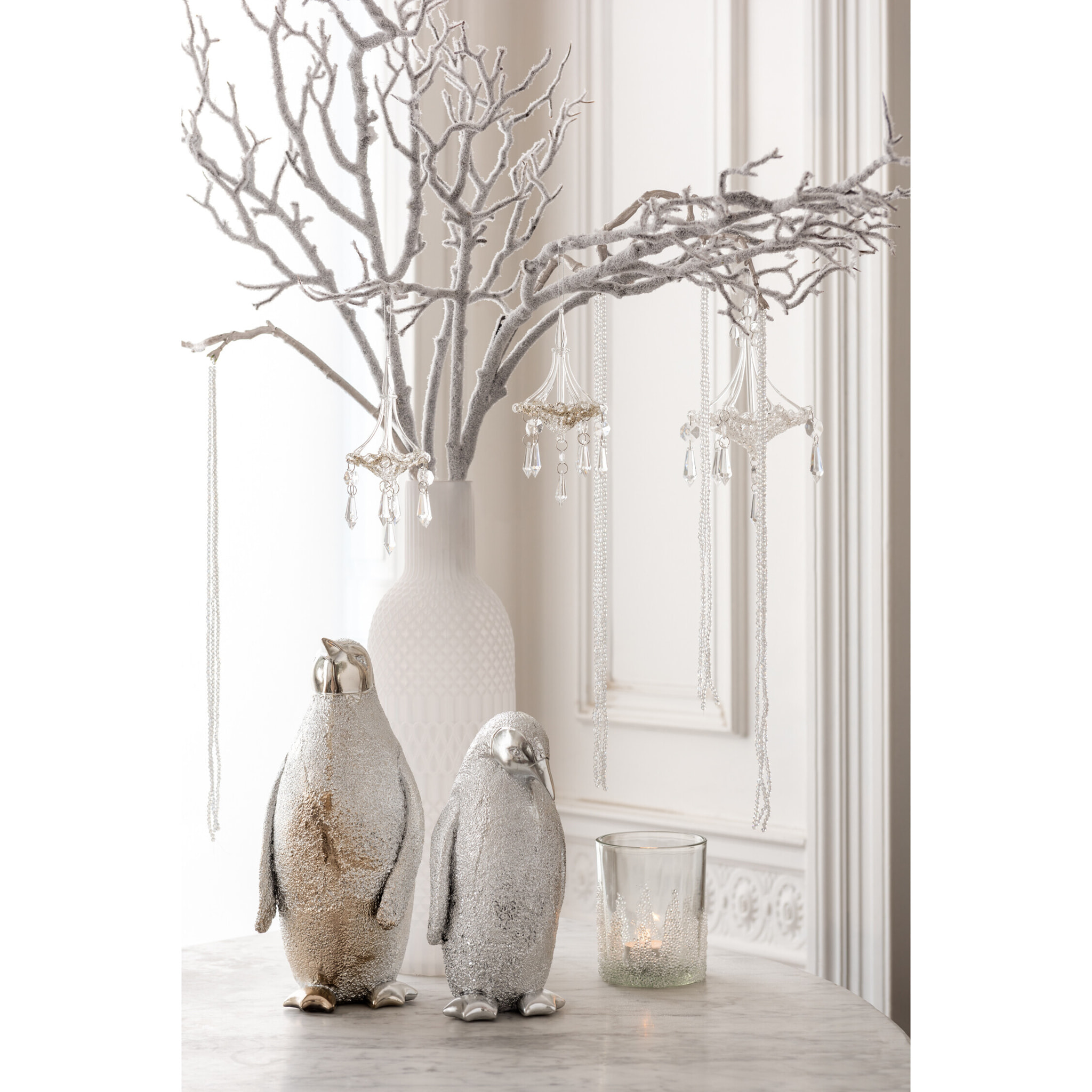 J-Line photophore Sucre Dessous - verre - transparent - medium - 2 pcs