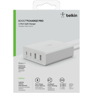 Chargeur secteur BELKIN 4 ports 2 USB-C 2 USB-A 108W