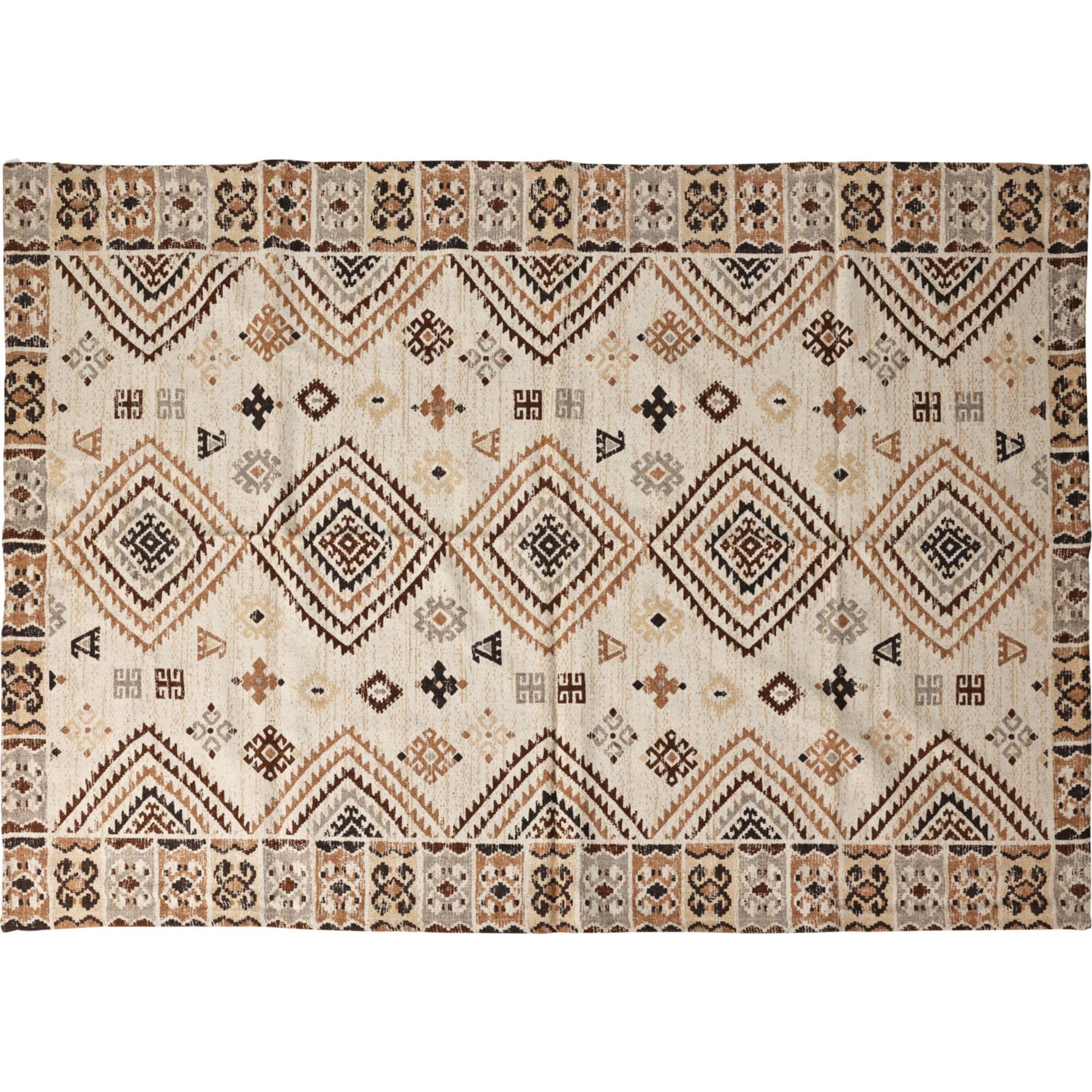Alfombra de algodón estampado Klim: 180x120cm, 2100g