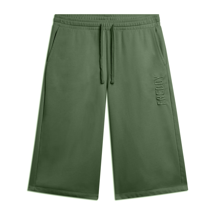 Pantaloni Bermuda Oversize con ricamo FREDDY