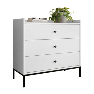 Filipo - commode - blanc - 80 cm - Blanc