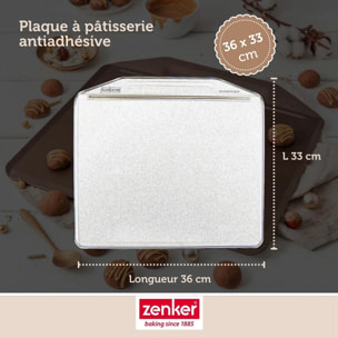 Ensemble de 2 Plaques à pâtisserie sans rebords 36 x 33 cm Zenker Mojave Gold