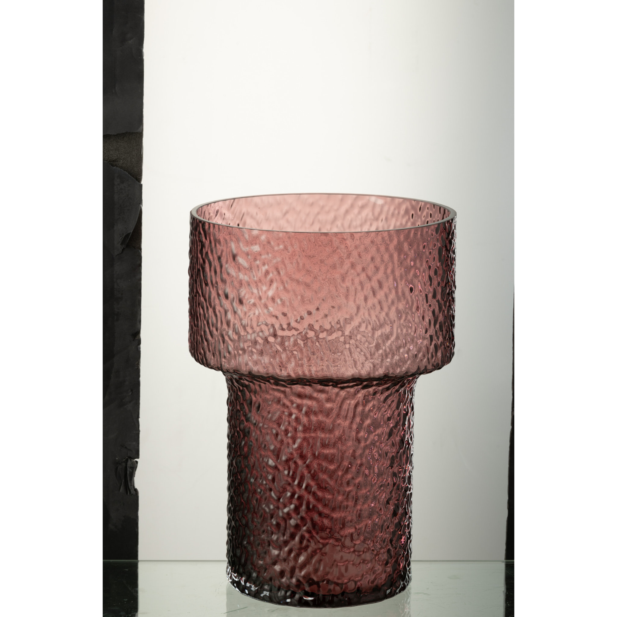 J-Line vase Betty -  verre - rose - small