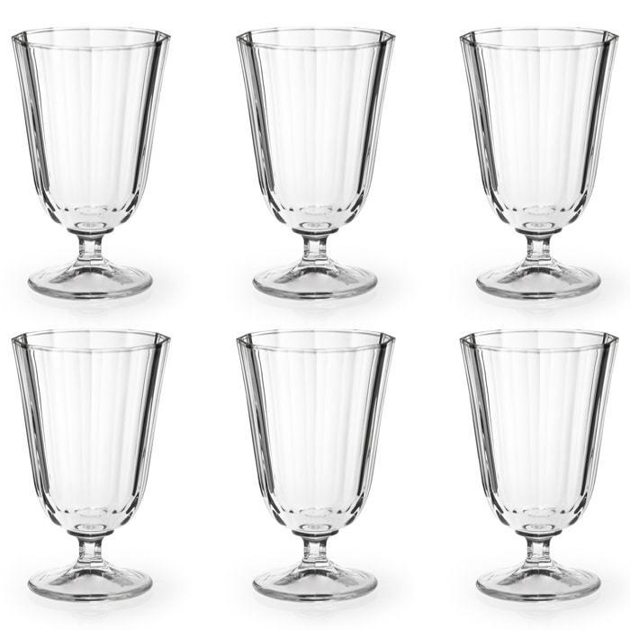 Set de 6 verres à pied Excelsa Victoria, en verre, 25 cl, transparent