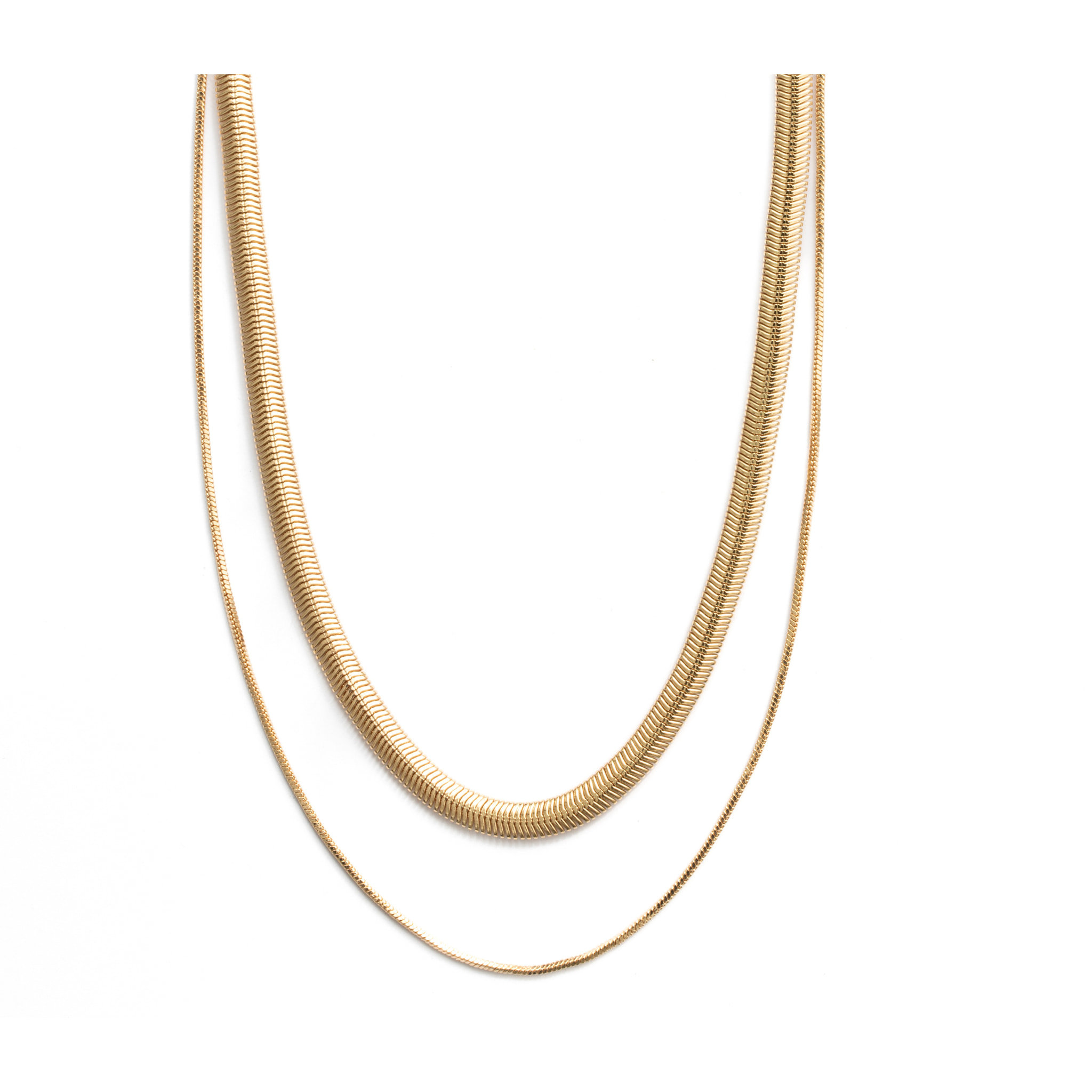 Collar acabado en oro amarillo de 18k