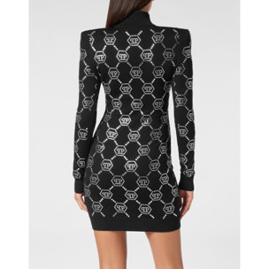 PHILIPP PLEIN Vestido de punto MONOGRAM