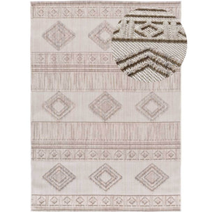 ELEMENT Alfombra Ã©tnica con relieve en color beige, varias medidas disponibles.
