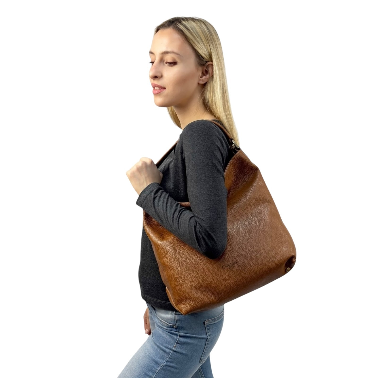 Borsa a spalla Cheval Firenze Alkes Cuoio