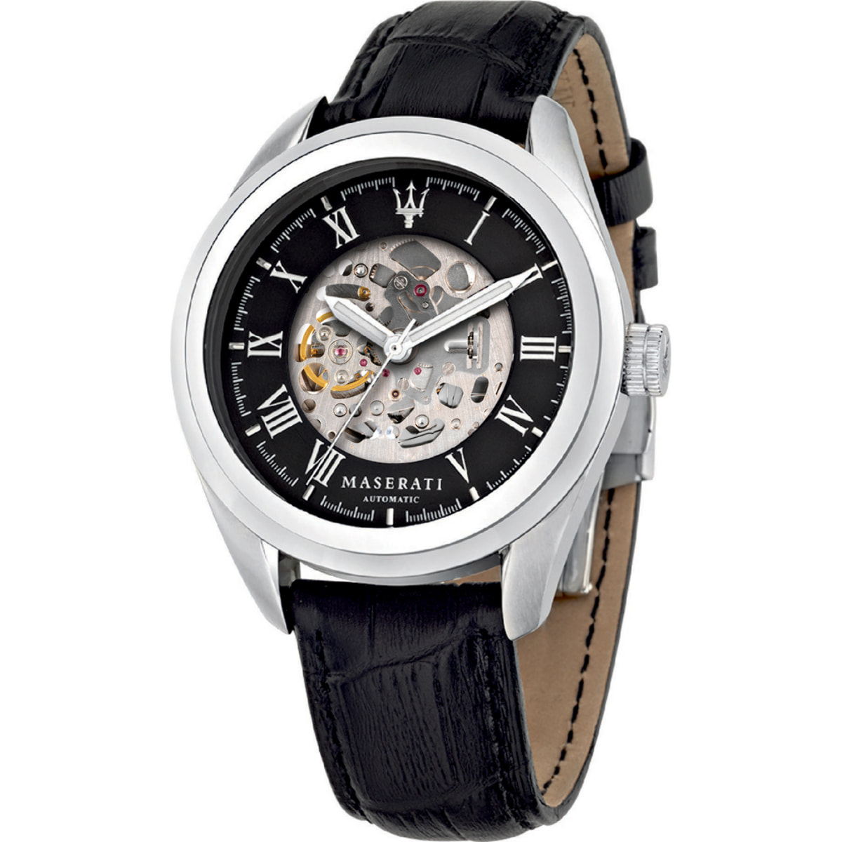 Reloj Maserati R8821112004 Hombre Analogico Automatico con Correa de Cuero