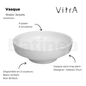 Vasque à poser VITRA Water Jewels blanc