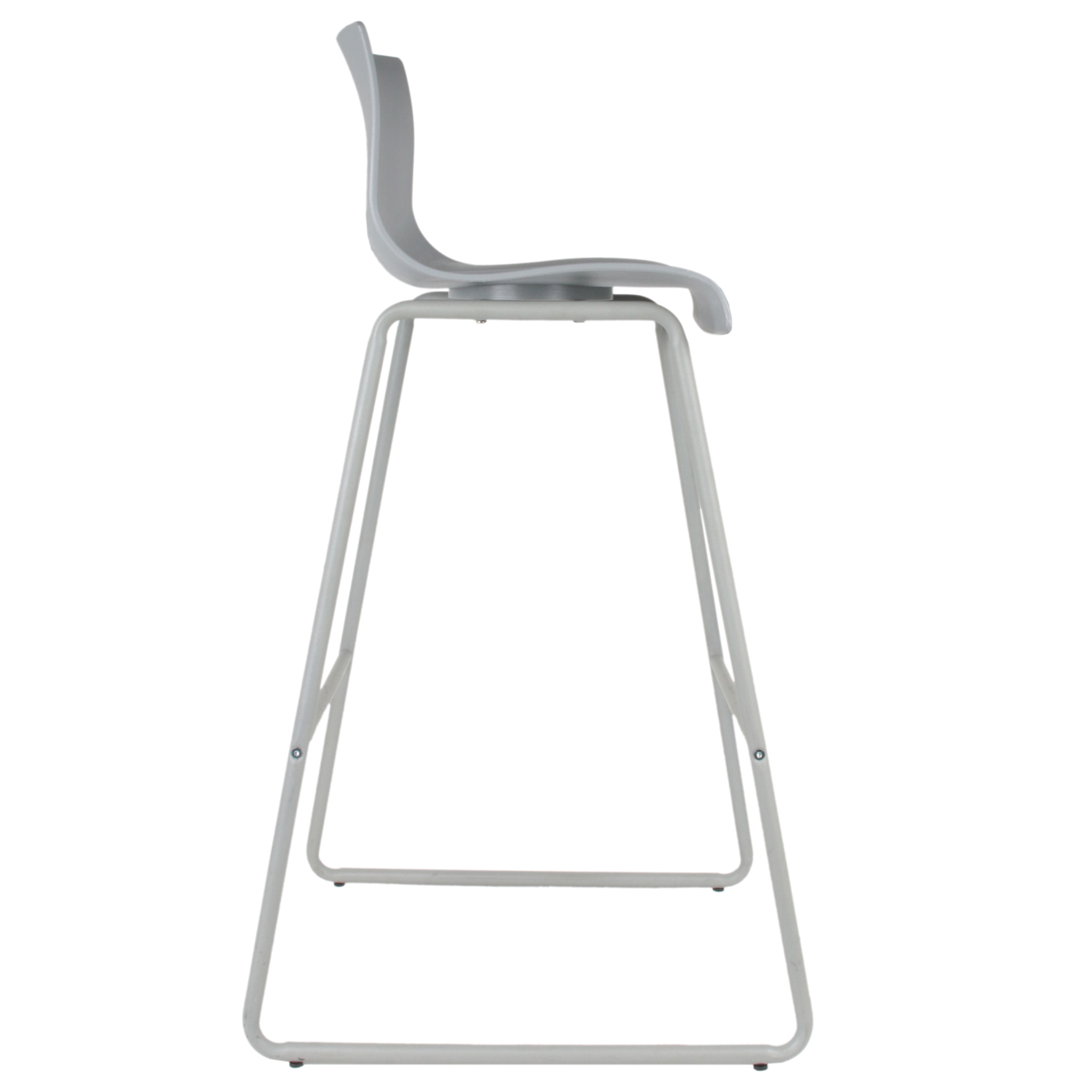 Chaise De Bar Novaei Gris - Lot De 2