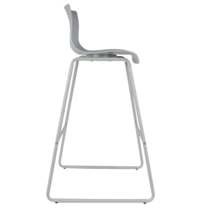 Chaise De Bar Novaei Gris - Lot De 2