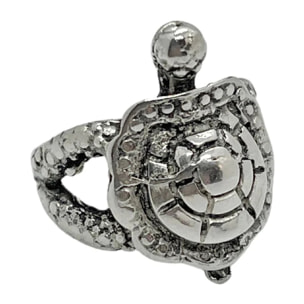 Anillo tortuga plata chapado 7micras