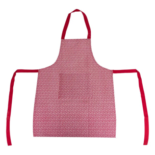 Tablier coton "Olia" rouge 60x80cm