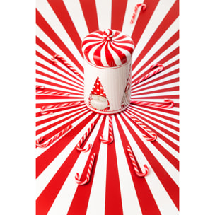 J-Line pot de conservation Père Noël Dolomite - céramique - rouge/blanc