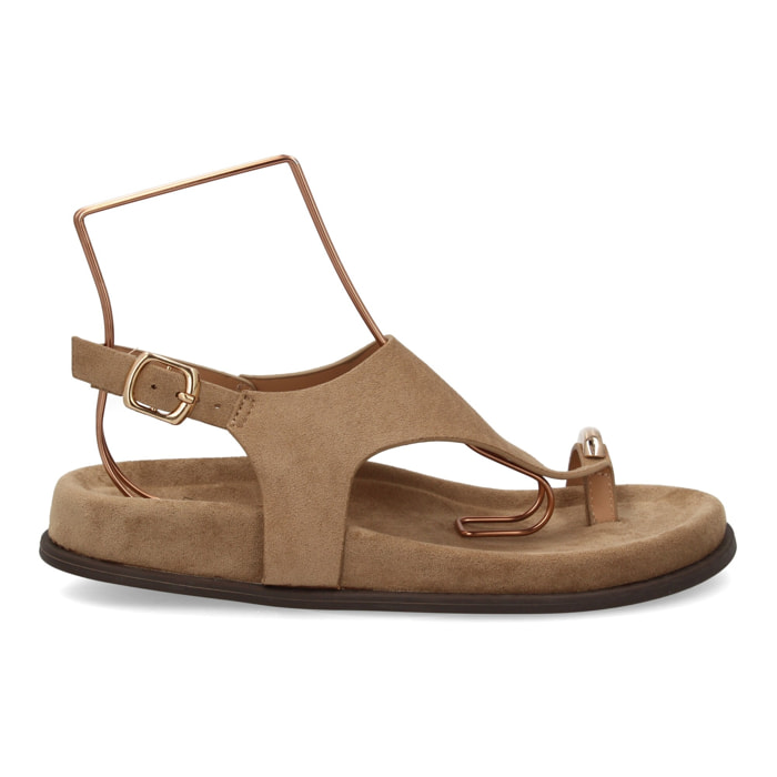 Sandalia plataforma mujer moderna y cómoda