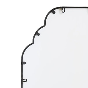 Miroir mural Benedita noir 100x50cm