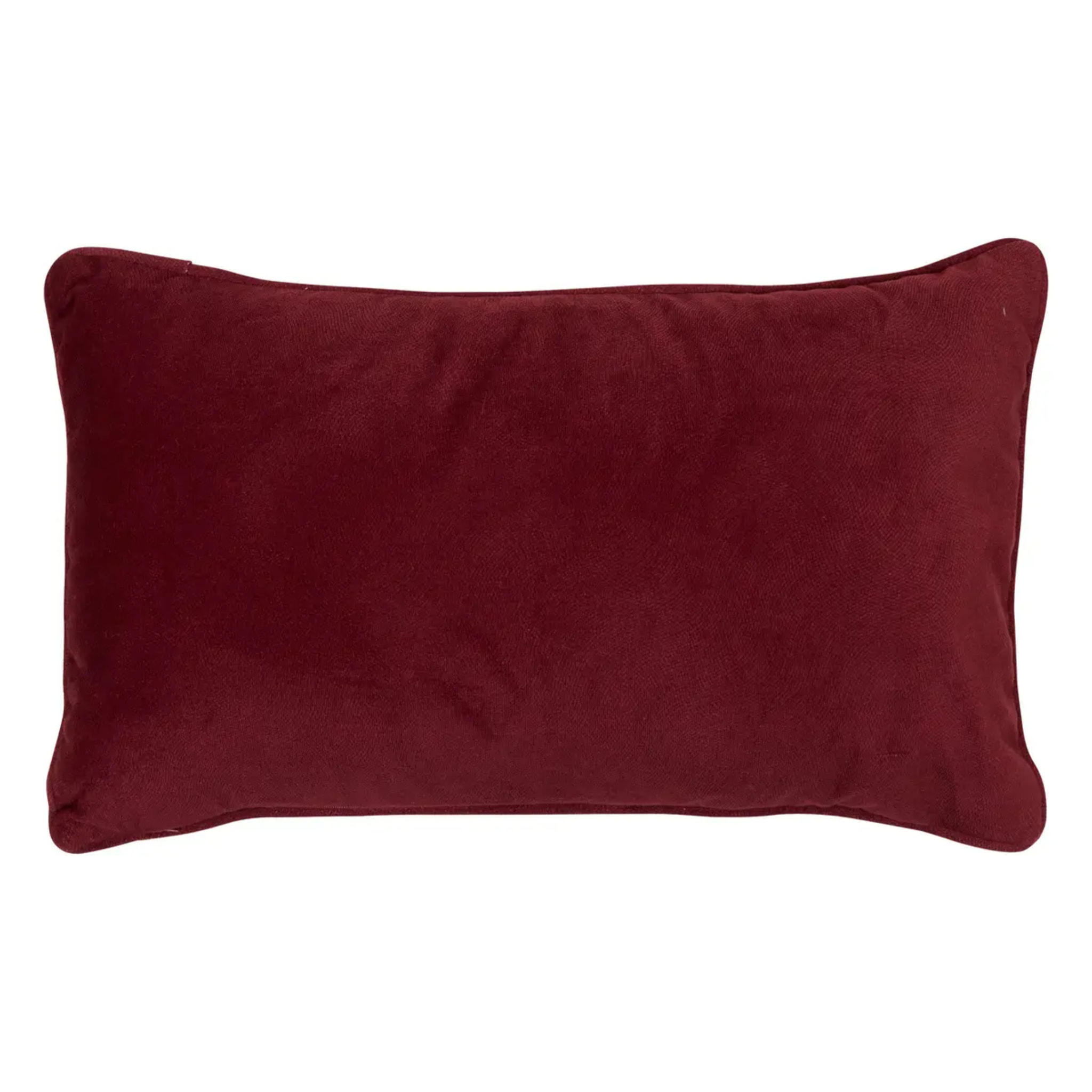 Coussin Lilou rouge grenat 50x30cm