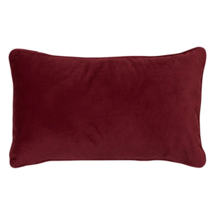 Coussin Lilou rouge grenat 50x30cm