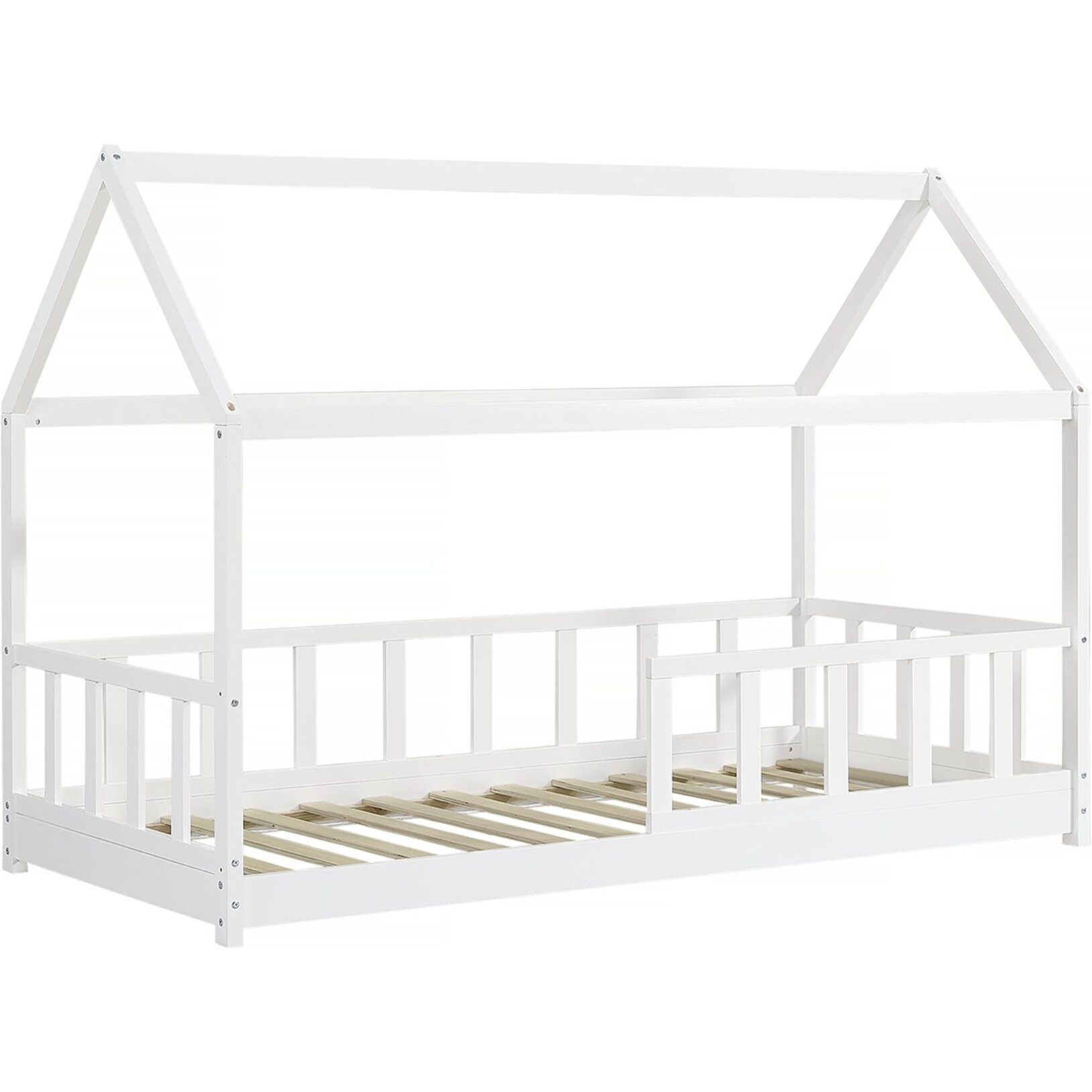 Lit cabane pour enfant "Mila" - 90 x 190 cm - Blanc