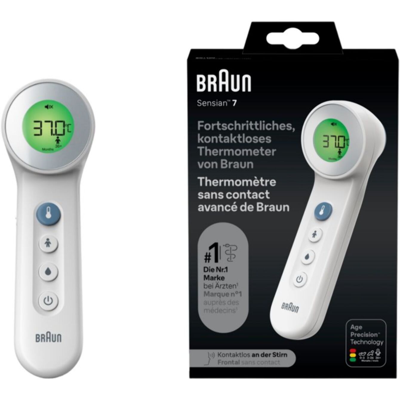 Thermomètre BRAUN sans contact BNT400WE