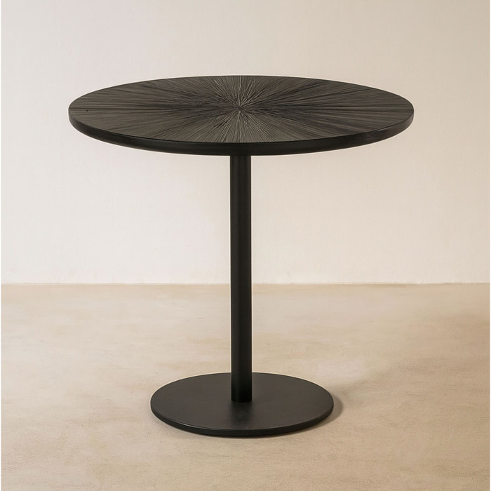 Meuble d'appoint en bois de manguier noir UBU