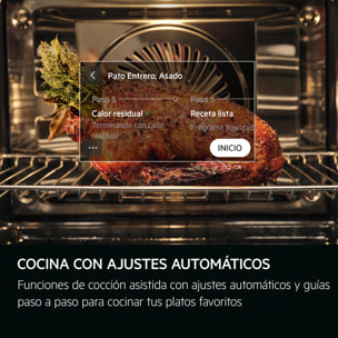 AEG Horno compacto 8000 MealAssist con Display CookSmart Touch 4,3 '', con WiFi TK8NK721B