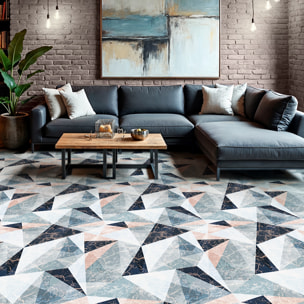 Revêtement sticker sol - ART MODERNE - Rouleau adhésif Protection Anti-dérapant