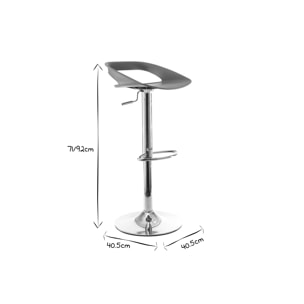 Tabourets de bar design blanc (lot de 2) PHENIX