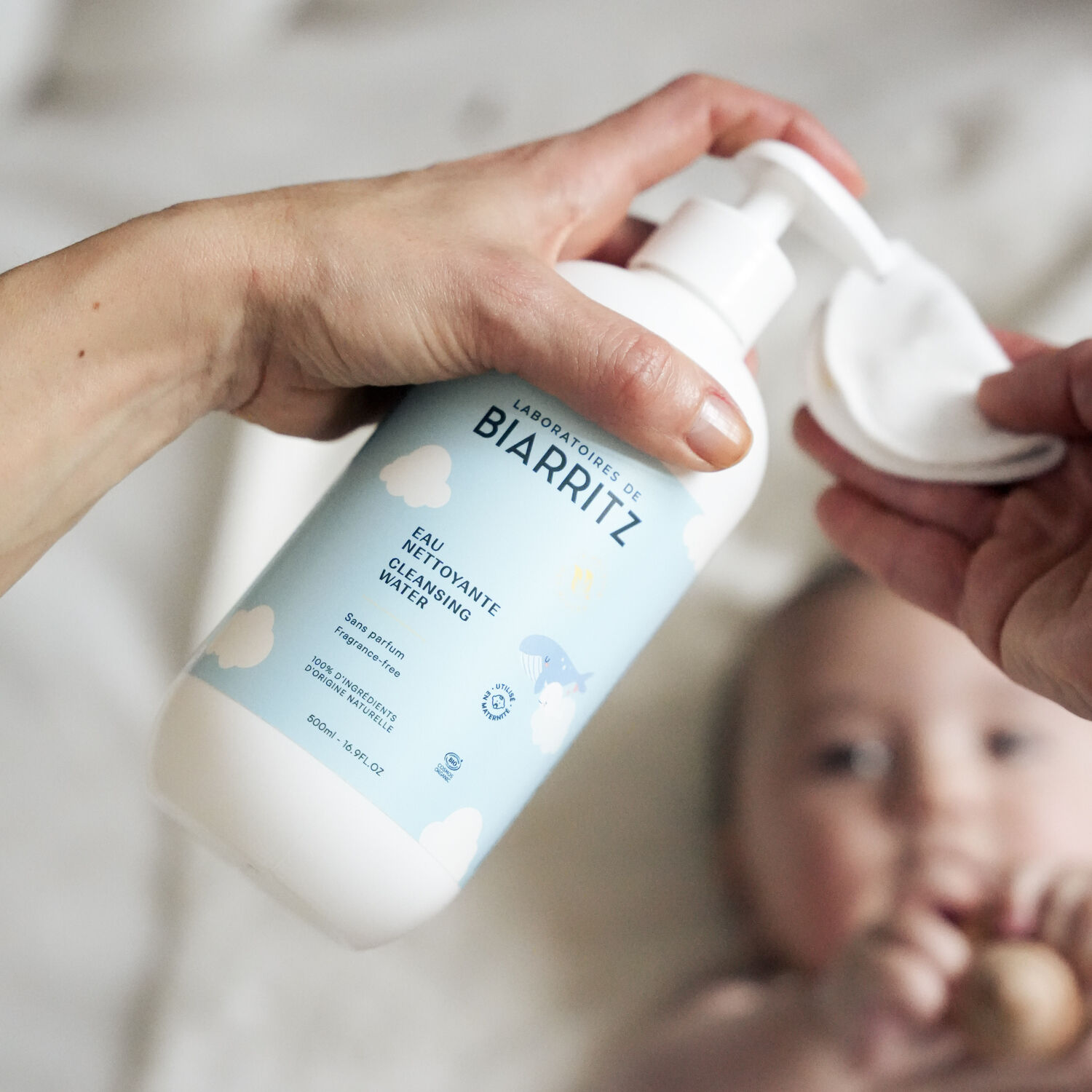 Bébé - Eau Nettoyante Bio Visage & Corps Hypoallergénique Sans Parfum