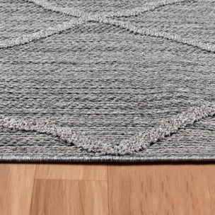 PATARA - Tapis intérieur/extérieur motif berbère gris - PAT4952GRI
