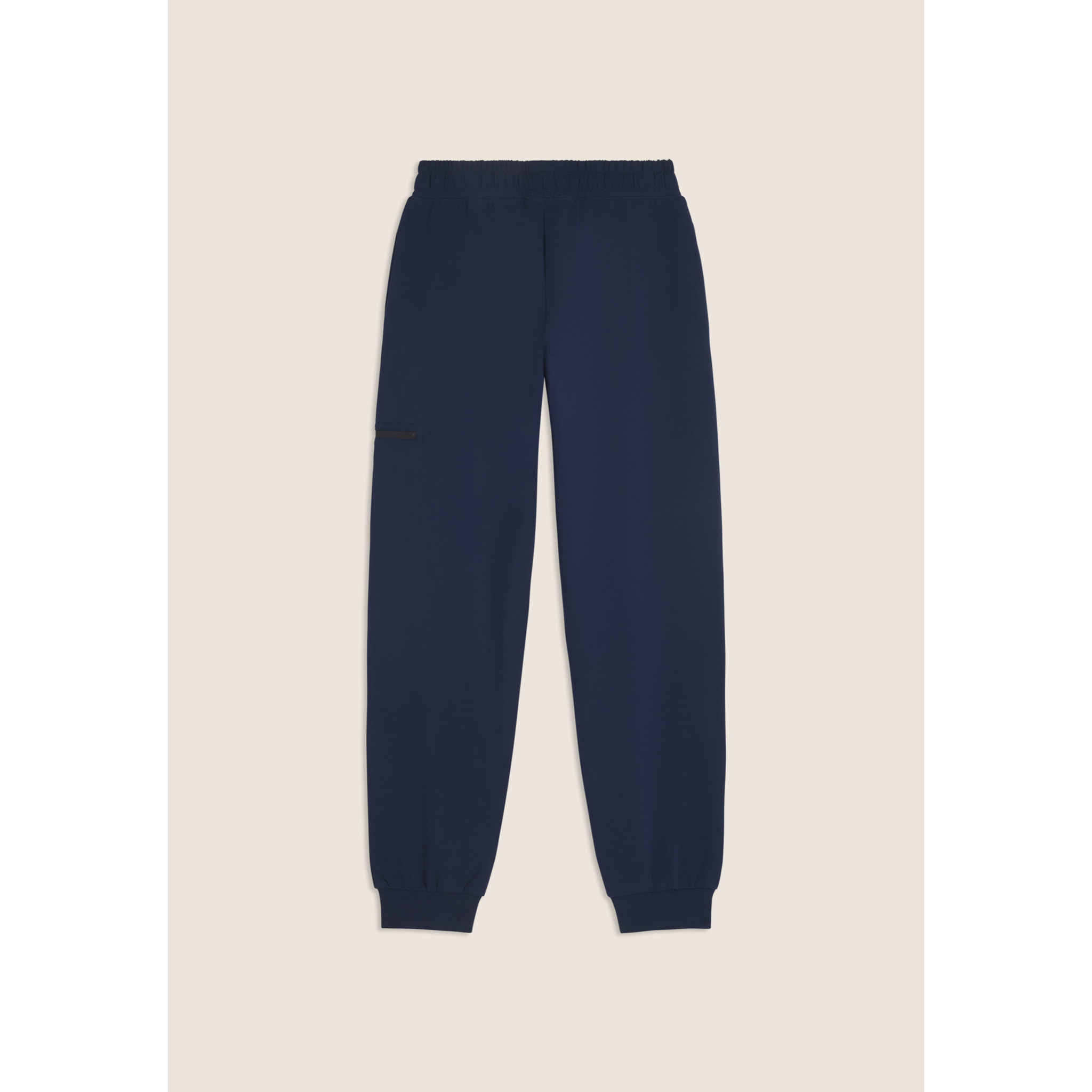 Pantaloni regular con tasca zip sulla gamba