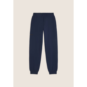 Pantaloni regular con tasca zip sulla gamba