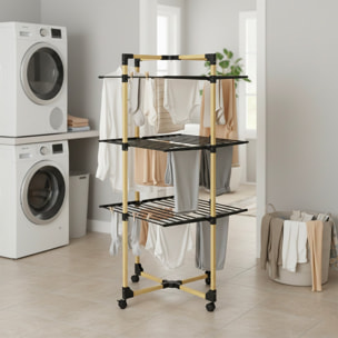 Séchoir à linge tour WILLIS 30M bois 3 niveaux