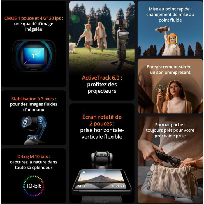 Caméra sport DJI Osmo Pocket 3 Creator Combo
