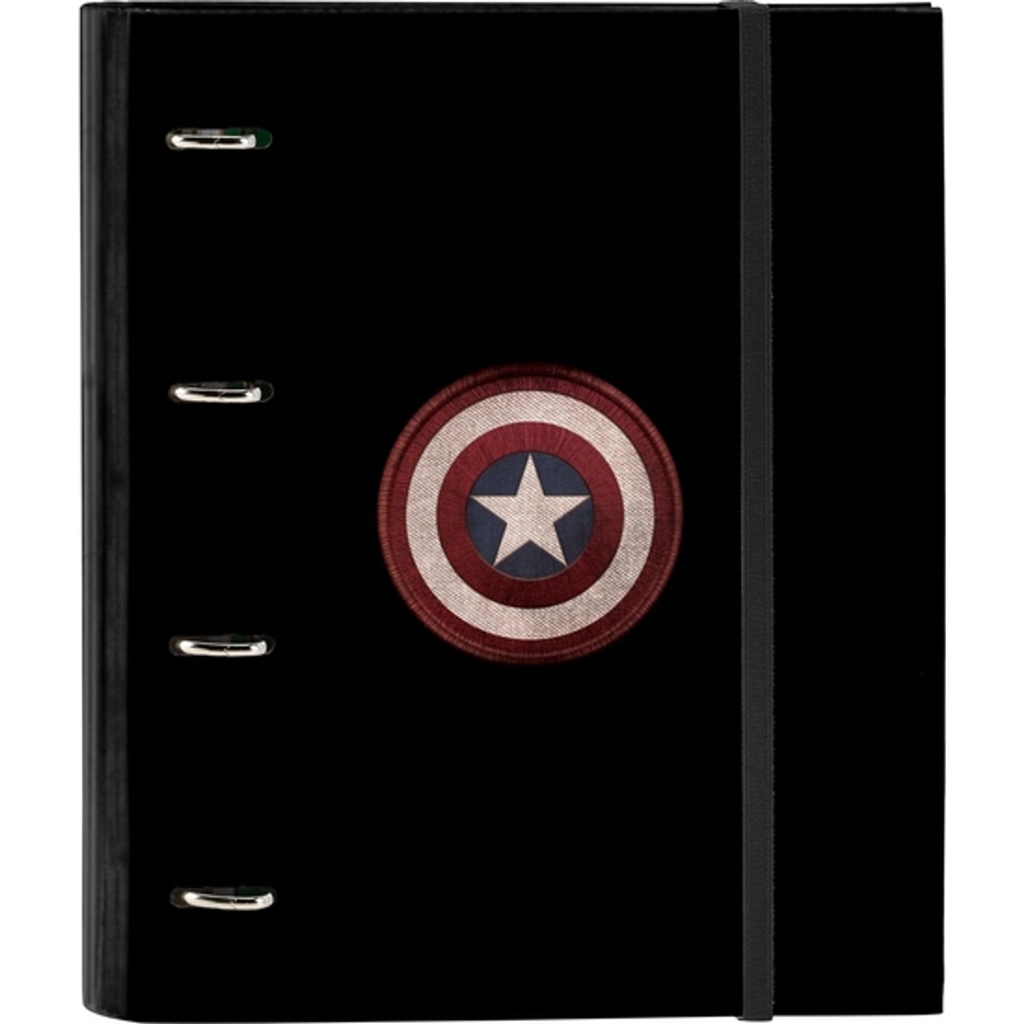 Carpeta 4 anillas 35mm c/recambio capitan america teen