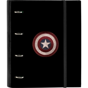 Carpeta 4 anillas 35mm c/recambio capitan america teen