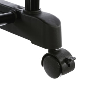 Well home perchero con ruedas con 2 barras reforzadas y marco metálico h.90-160cm.