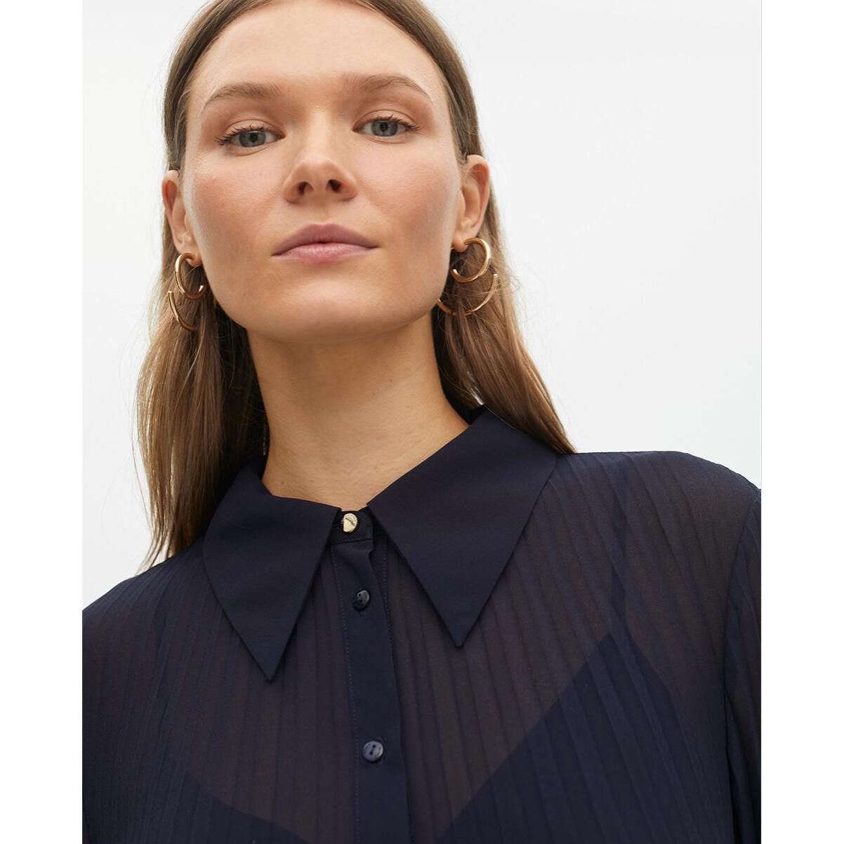 Vestito Corto Plissé