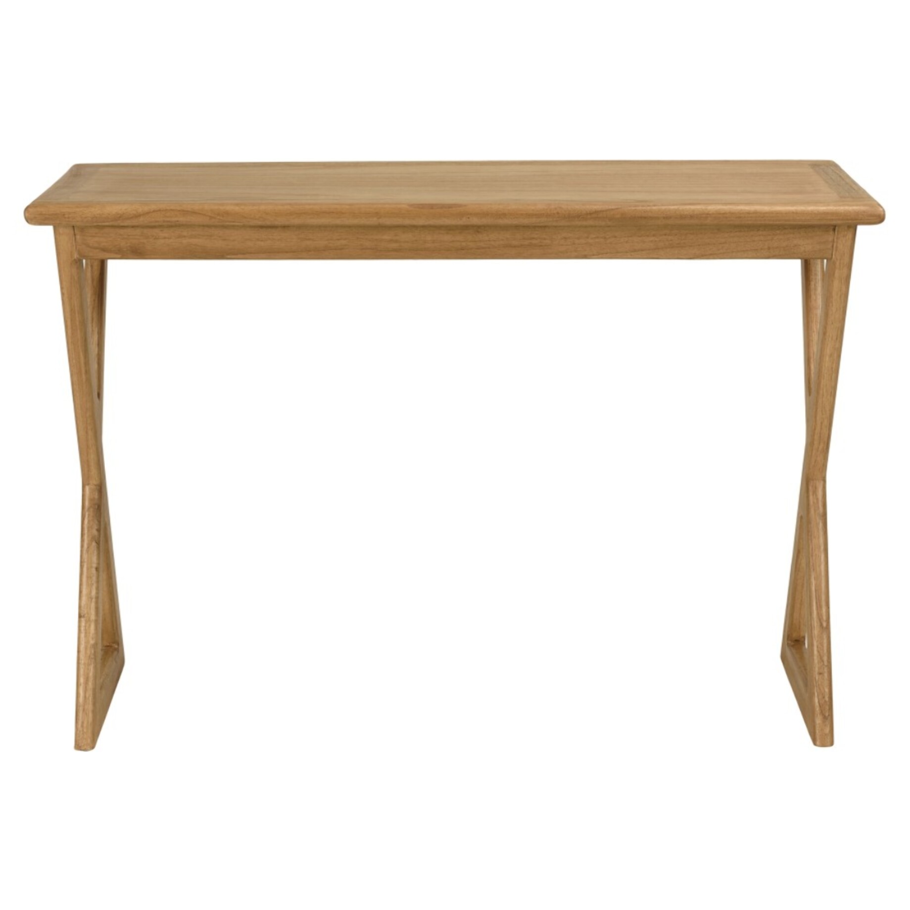 AMY - Console 110cm en bois de mindi pieds croisés