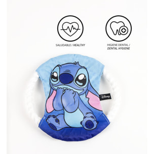 Frisbee para perros con cuerda diseño stitch