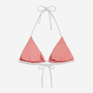 Top bikini a triangolo stampa floreale all over