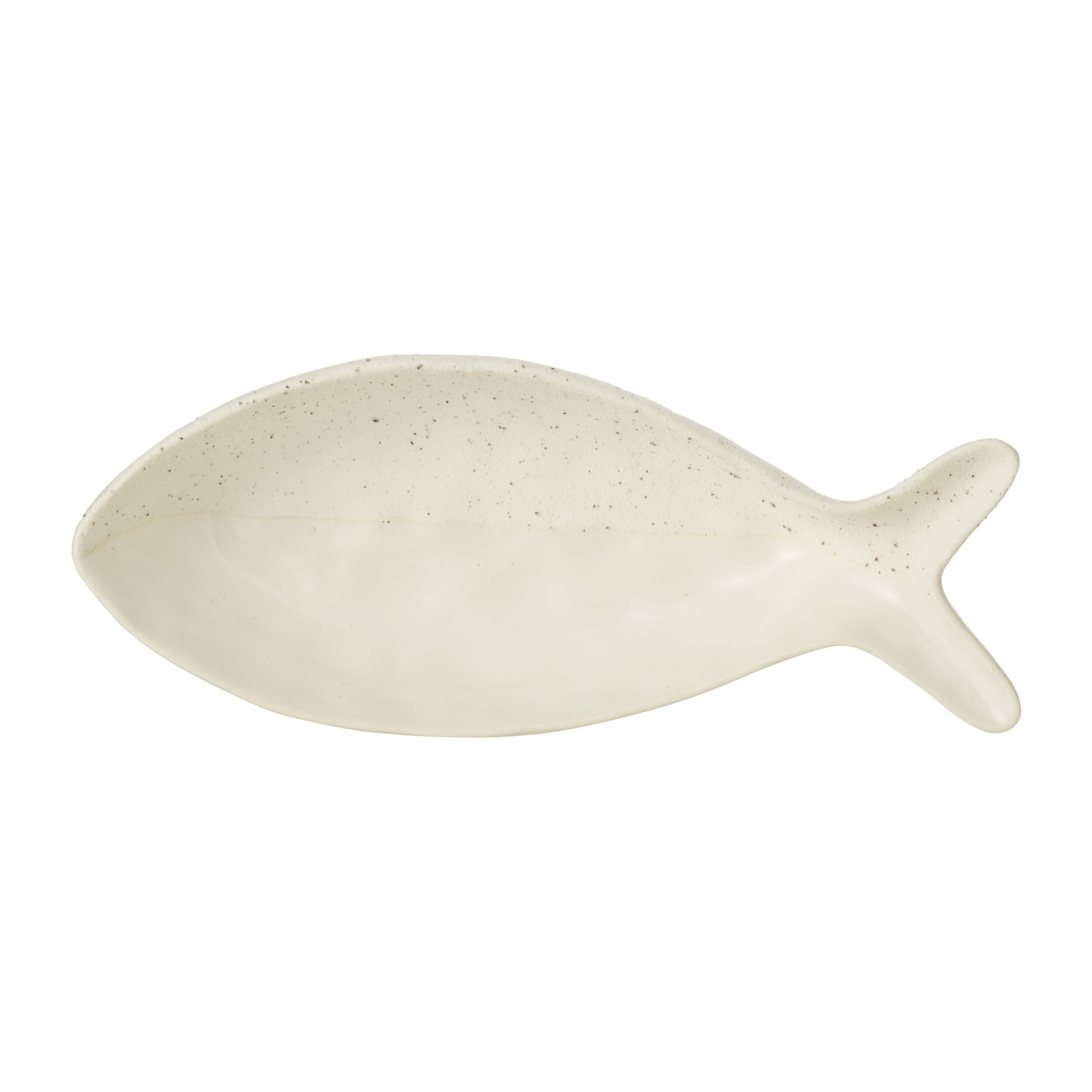 J-Line bol Poisson - porcelaine - beige - large