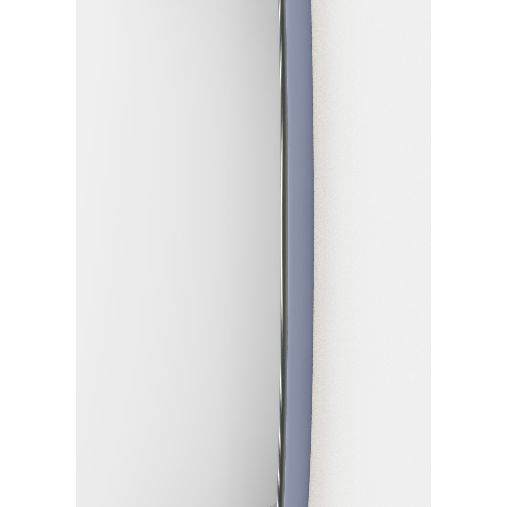 Espejo redondo Lune aglomerado azul ø50cm