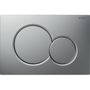 Sigma01 Plaque de déclenchement double touche, Chrome mat (Sigma01-E)