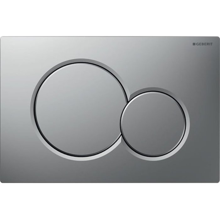 Sigma01 Plaque de déclenchement double touche, Chrome mat (Sigma01-E)