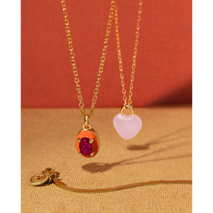 Collana Sweet Heart Stone Placcato Oro